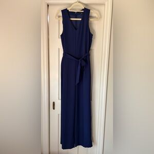 Banana Republic Navy Tie-Waist Jumpsuit